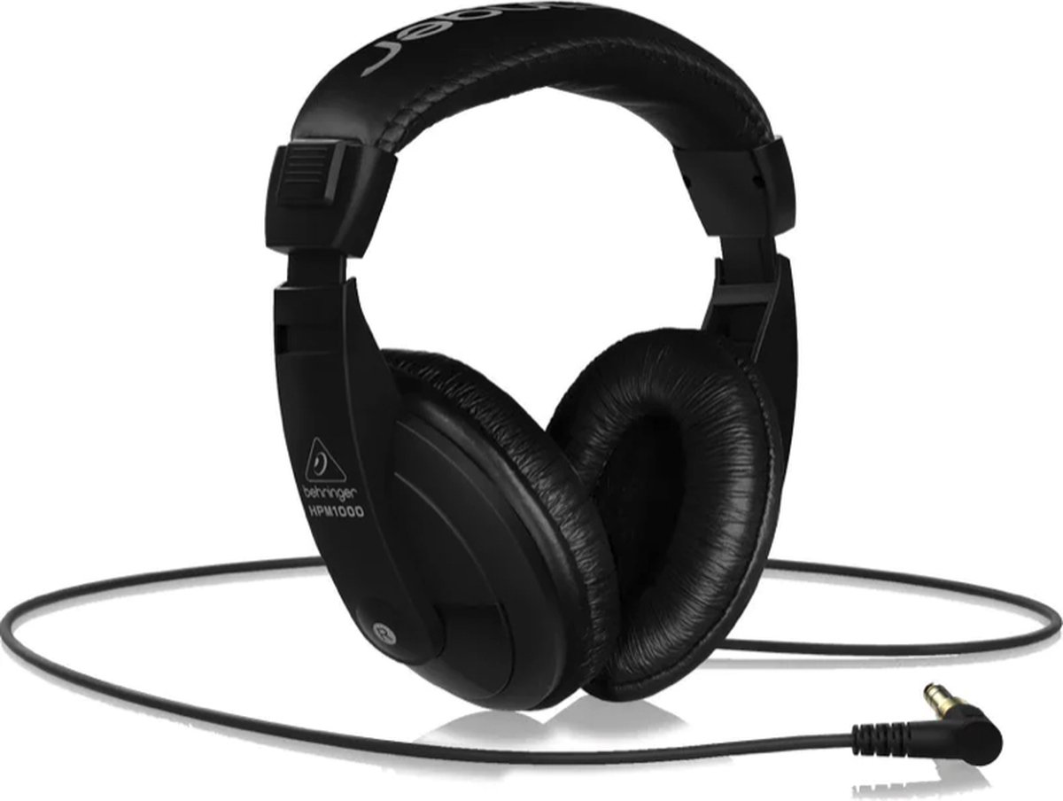 Behringer HPM1000 BK hoge kwaliteit Hoofdtelefoon headset koptelefoon voor piano en muziekinstrumenten hoofdband over ear