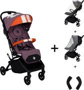 Qtus Lark Combi deal Mauve nummer 23 - Compacte Kinderwagen - Buggy met accessoires