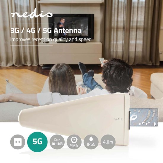 Binnen- en buitenantenne - 3G / 4G / 5G - Frequentieband: 3G / 4G / 5G