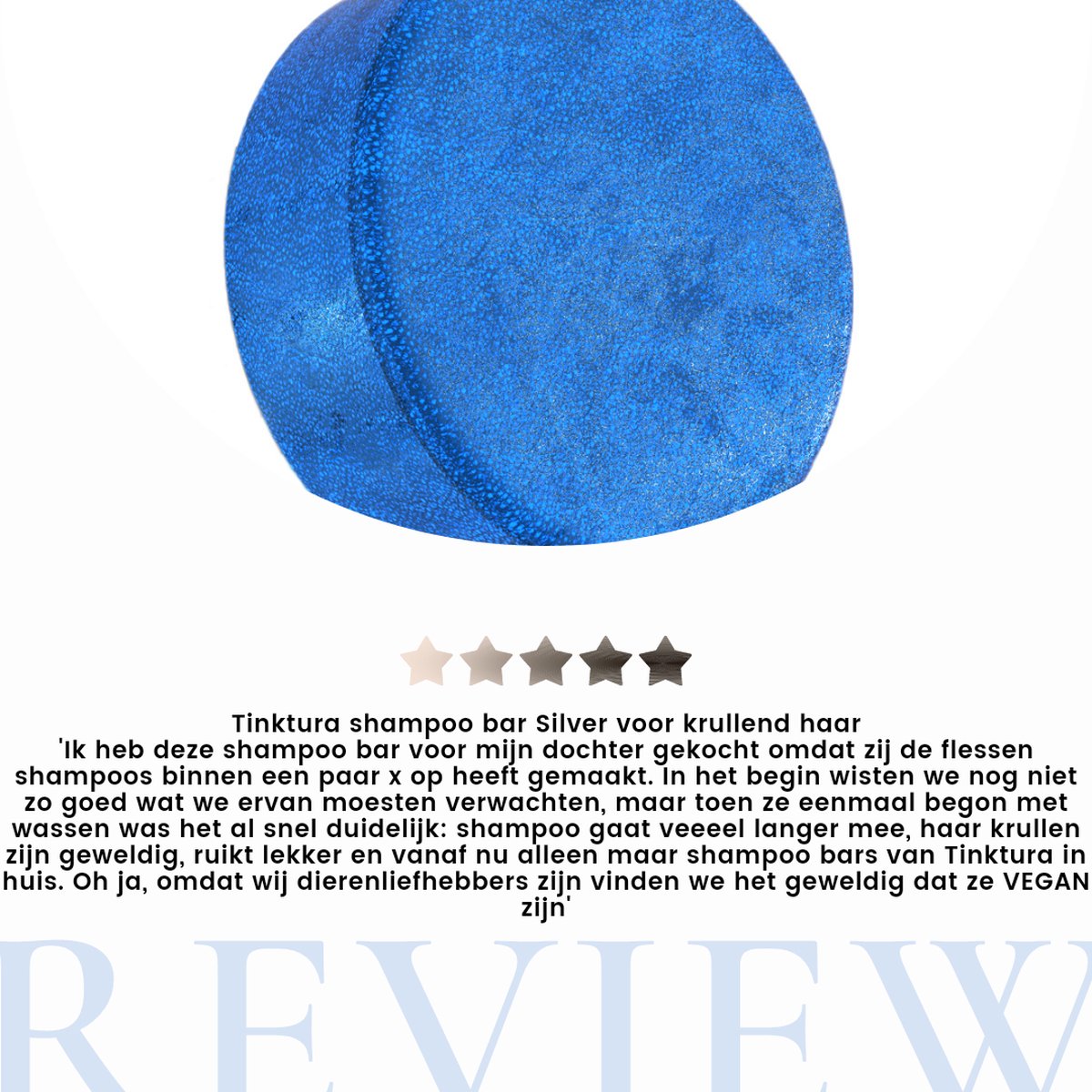 Tinktura Shampoo bar Silver krullend golvend onhandelbaar