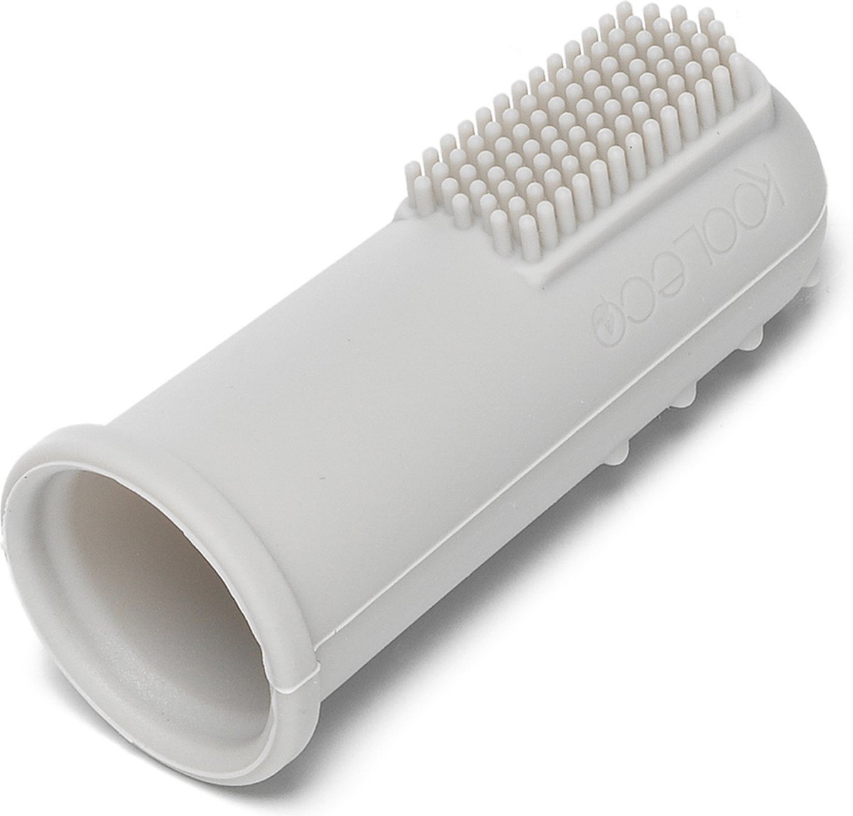 KOOLECO® siliconen vinger baby tandenborstels (2 stuks) - cool grey