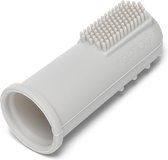 KOOLECO - 2 stuks  siliconen vinger baby tandenborstel - Cool Grey