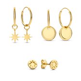 Selected Jewels Selected Gifts Dames EarpartyGiftsetOorbellen Gouden plating;Zilver - Goudkleurig