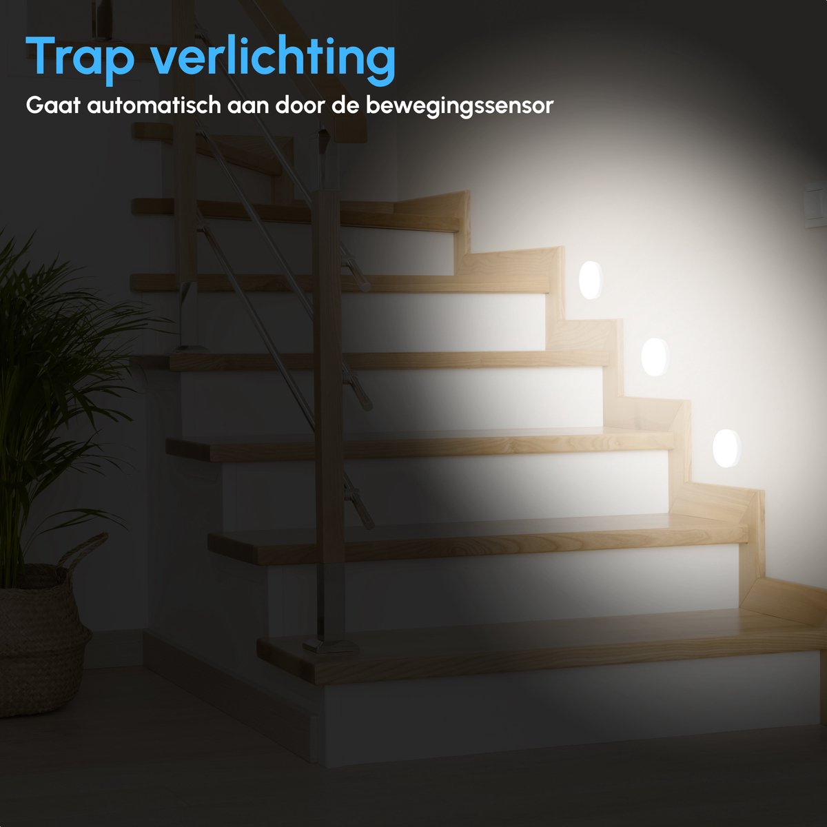 Ledverlichting met Bewegingssensor - Draadloos - Oplaadbaar - Nachtlamp op Batterij - Warm Wit - Wit Licht - Draadloos Sensor - Kastverlichting - Trapverlichting - Nachtlampje - Badkamerverlichting - Spiegelverlichting — cadeau in Wonen & Interieur - foto 7
