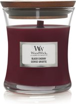 WoodWick Geurkaars Mini Black Cherry 85 gr - Moederdag cadeau
