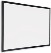 Whiteboard 90x120 cm - Zwart Frame - Magnetisch - Magneetbord / Memobord / Planbord / Schoolbord