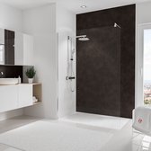 Schulte badkamer achterwand - metaal roest-effect - 150x255 - zelf inkortbaar en zelfklevend - muurdecoratie - wandpanelen - wandbekleding
