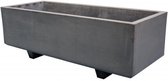 Bloembak,  Bloembak beton, Bloembak beton 120x50x70cm antraciet met voeten