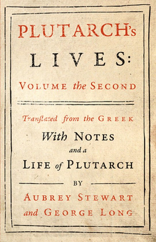 Plutarch's Lives - Vol. II - cover