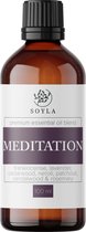 Meditation Blend - 100 ml - 100% Puur - Gemende Etherische Olie van Wierook - Lavendel - Cederhout - Neroli - Patchouli - Sandelhout - Rozemarijn