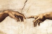 Michelangelo Buonarroti - Hand of God The Creation of Adam Sistine Chapel (1509)