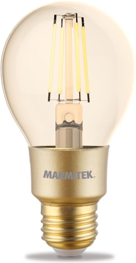 Marmitek Wifi Lamp E27 - Glow MI - Edison lamp - Vintage lamp - Filament lamp - LED lamp - Gloeilamp