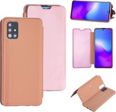 Rose Gold hoesje Samsung Galaxy A71 - Book Case (A715F)