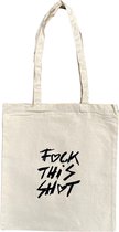 Sayyara Tote bag - Katoenen tas - Schoudertas - Handtas - Canvas - Biologisch katoen - Milieuvriendelijk - Tekst - Dames - Heren - Naturel
