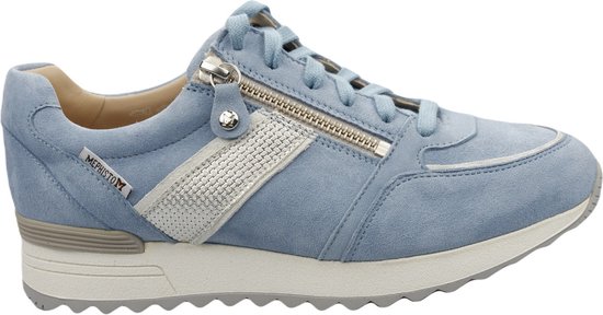Mephisto Toscana - dames sneaker - blauw - maat 39 (EU) 6 (UK) | bol.com