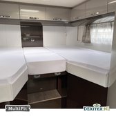 Dexitex 1 x molton 1 x hoeslaken WIT 3-delige sets / Lengte bedden/Enkele bedden / Camper