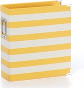 Simple Stories SN@P! Designer Binder 6x8 Inch Yellow Stripe (3997)