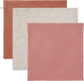 Little Dutch Monddoek Pure Rust/Pure Grey/Pure Pink Blush 3-Pack