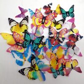 Vlinders taartdecoratie - 40 stuks - eetbare vlinders - verjaardag - taartversiering