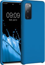 kwmobile telefoonhoesje voor Samsung Galaxy S20 FE - Hoesje met siliconen coating - Smartphone case in rifblauw