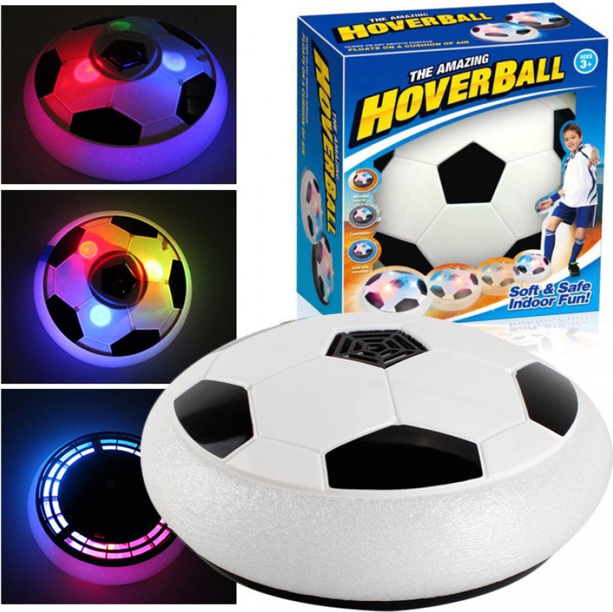 Ballon de Football flottant avec lumière Led, Mini Suspension, pour parents  et enfants, jouet d'intérieur interactif Ele G3b7