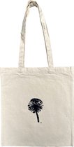 Sayyara Tote bag - Katoenen tas - Schoudertas - Handtas - Canvas - Biologisch katoen - Milieuvriendelijk - "Dandelion" - Dames - Heren - Naturel