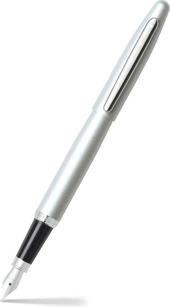 Sheaffer vulpen - VFM - zwart en zilver met chroom - penpunt M - schrijfkleur zwart - SF-E0940053