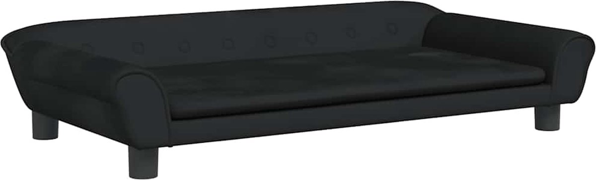 vidaXL - Hondenmand - 100x50x21 - cm - fluweel - zwart
