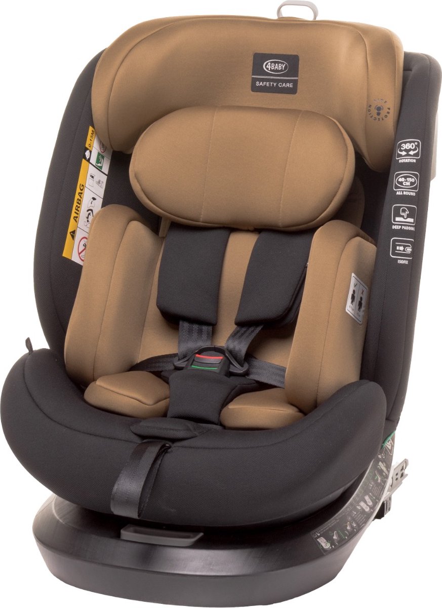 Image of 4Baby Roto-Fix Mokka 40-150 cm 360° i-Size Autostoel