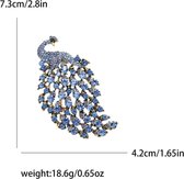 Vintage Tranenvorm Diamant Broche Pin voor Vrouwen Meisjes Mannen Kristal Elegante Bloem Badge Broches Revers Pins Sjaal Clip Boutonniere Corsage voor Kleding Jurken Hoeden Tassen Accessoire, Small