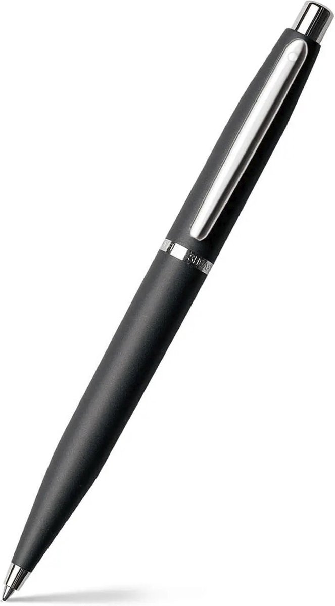 Sheaffer balpen - VFM - mat zwart en chroom - penpunt M - schrijfkleur zwart - SF-E2940551