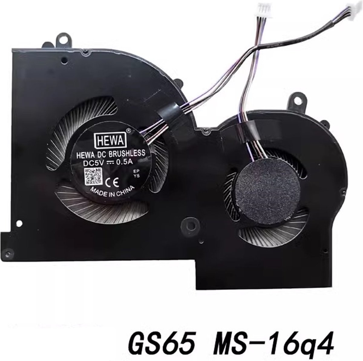 Notebook GPU Fan for MSI GS65 GS65VR P65 MS-16Q4 Series, 16Q4-G-CW