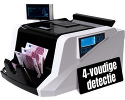 Agellic® – Geldtelmachine – Biljettelmachine – 4-voudige vals geld detectie – 1000 biljetten per minuut – Geldteller – Incl. Stofhoes en Vals geld stift – Valsgelddetector