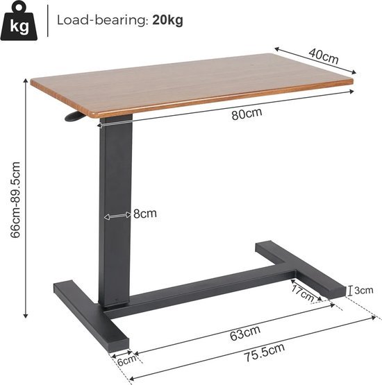LAPTOPTAFEL HOOG - Meubelen De Keizer