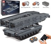 Mould King - Technische Militaire Tank Bouwset - 2388 Stukjes - is compatibel met het bekende merk - Met Afstandsbediening