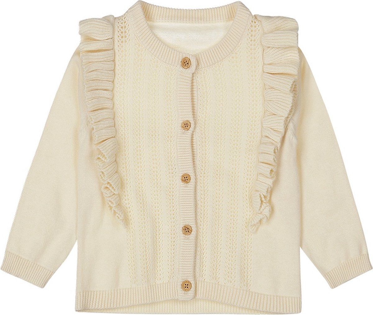 Dirkje Meisjes Vest - Off white