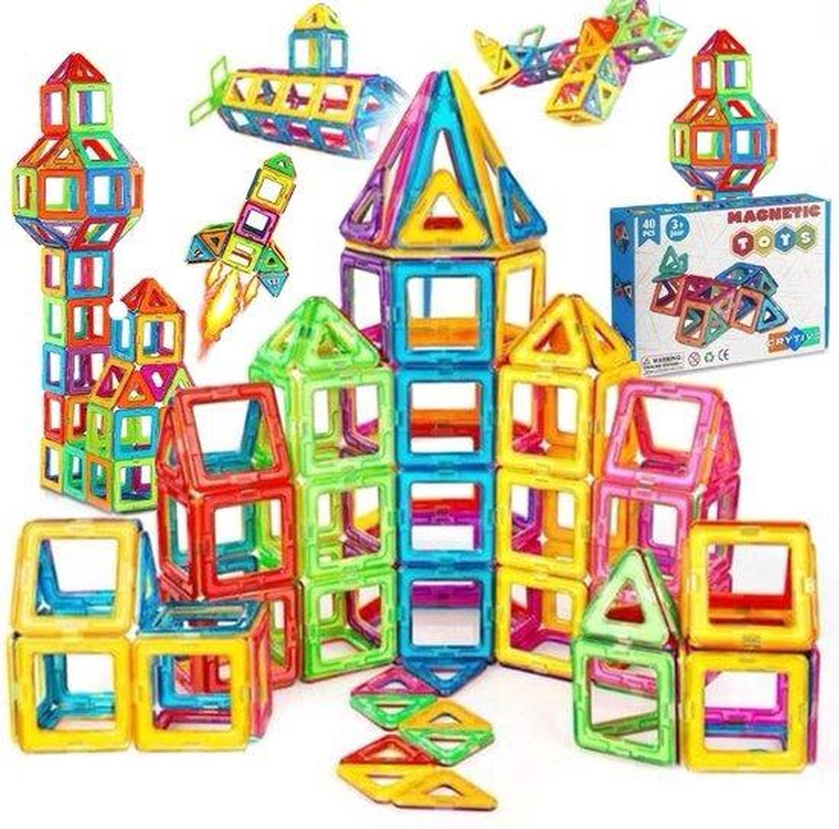 32 stuks magnetisch speelgoed, 25 mm bouwkubussenset voor kinderen