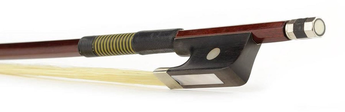 ELS BA-10/44 strijkstok altviool, 4/4, brazielhout, achthoekige stok, ebben slof, enkel oog, balein imitatie
