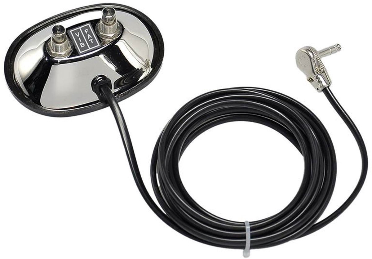 Fender 994059000 footswitch, 2 buttons, vibrato/fat, with 1/4 jack