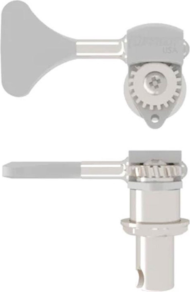 Hipshot HS0655KCT HB6 1/2 licensed Ultralite bass tuning machine, chrome, Y key, treble side