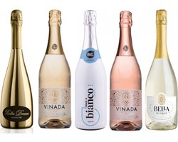 ALCOHOLVRIJ BUBBELPAKKET - Alcoholvrije Champagne - Cava - Mousserende Wijn - Vegan - 0.0 - Dry january Image