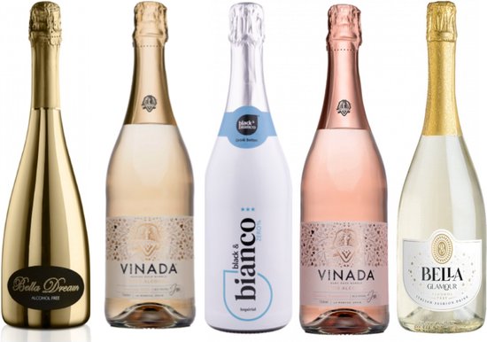 ALCOHOLVRIJ BUBBELPAKKET - Alcoholvrije Cava - Mousserende Wijn - Vegan - 0.0 - Cadeau