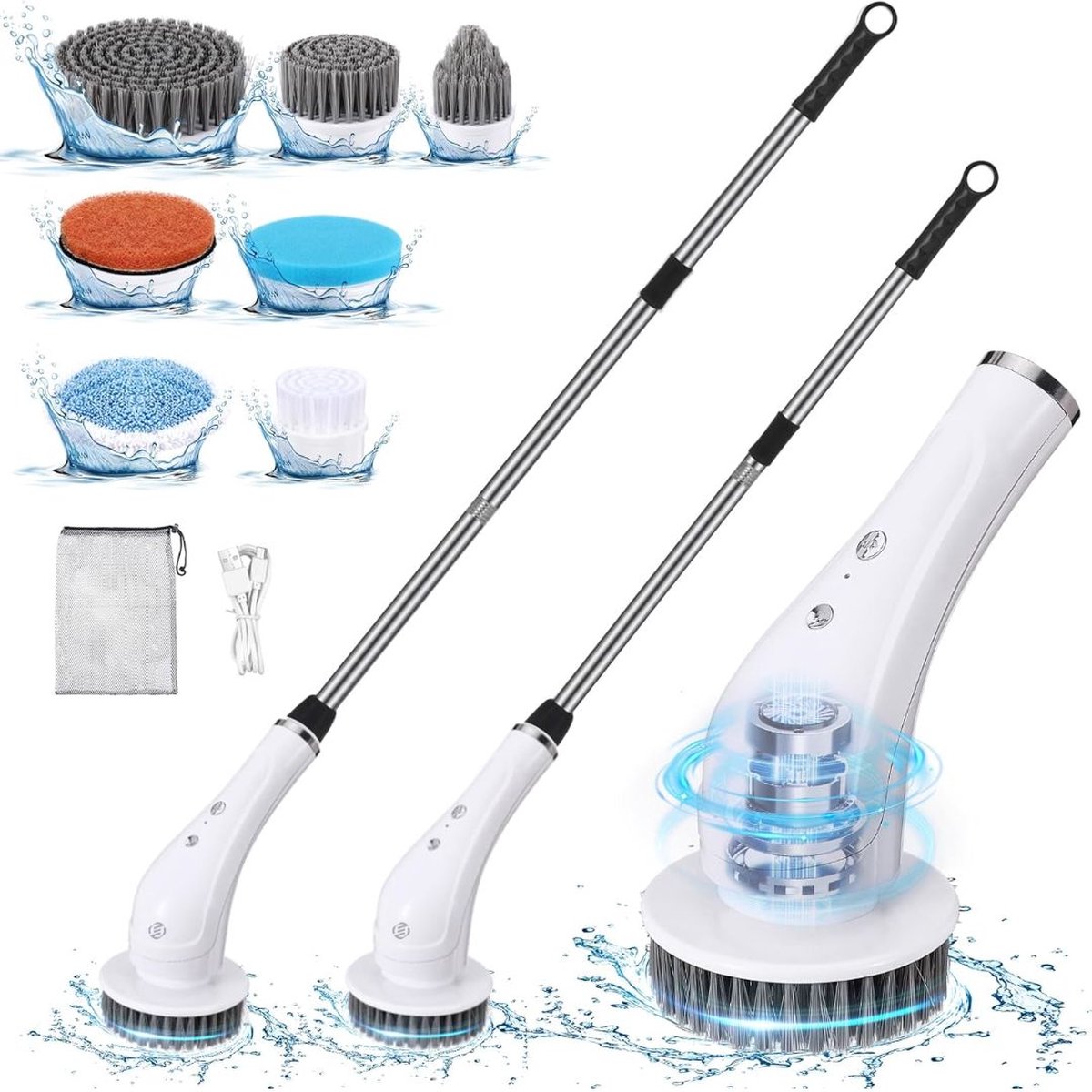 Goedkoopste Equivera Elektrische Spinschrobber- Spinning Schrobber - Elektrische Spin Schrobber - Draaiende Schrobber - Elektrische Schrobber - Schrobmachine - Poetsmachine - Schrobber - Elektrische Schrobborstel - Scrubber - Boenmachine - Spinscrubber - Elektri