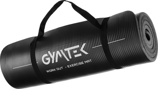 Gymtek® Yogamat, Trainingsmat, Gymnastiekmat 1,5cm - 180x61cm - Yoga Mat voor Pilates, Yoga, Fitness - Antislip van Gymtek® — afbeelding 3