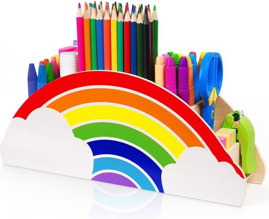 VSIWB Bureauorganizer van Hout, Mini Boekenrek, Tafelrek met