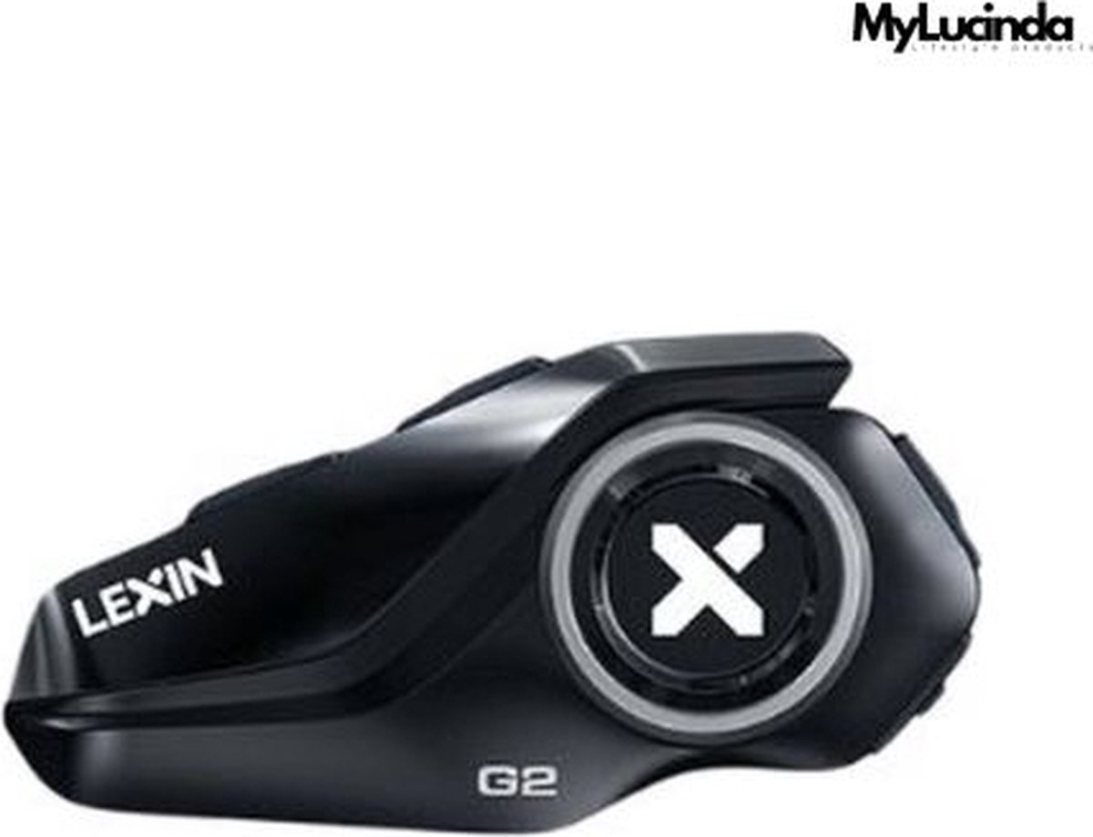 Mylucinda® - Motorhelm Headset - Communicatiesysteem Cardo - Met Bluetooth en FM Radio - 2000m Bereik - Single