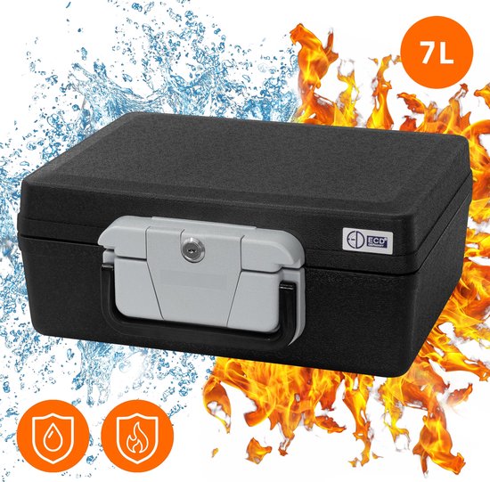 JUNDUN Documentenbox, vuurvaste documententas met slot JUNDUN Documentenbox, vuurvaste documententas met slot