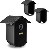 2 stuks - Camera siliconen beschermhoes - bewakingscamera beschermhoes - zwart - zachte siliconen hoes - beveiligingscamera beschermhoes - Weerbestendige siliconen behuizing - voor EufyCam 2C