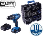 Perceuse-visseuse sans fil IXES 20V + 1 batterie 2 Ah, chargeur, coffret comprenant 74 accessoires - C-DTB74/1-X