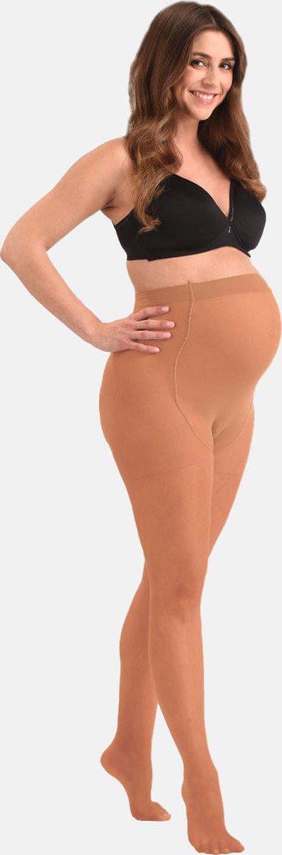 Mamsy - Half-sheer 40den Zwangerschapspanty 40den - Naturel - L